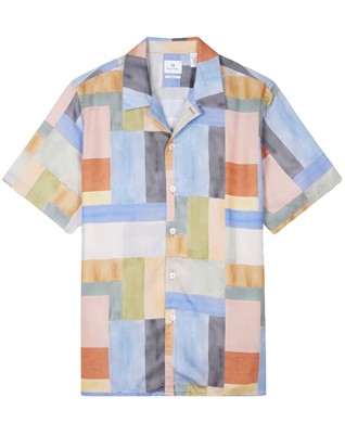 Multi Colour-Block Skjorte